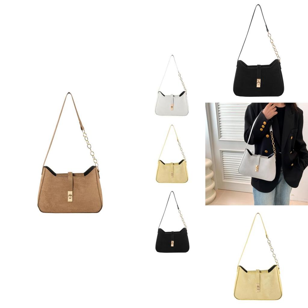 Chic Stylish Women's Small Square Bag With Elegant Chain Shoulder Strap In Black