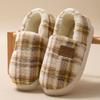 Cotton slippers winter 2025 new indoor home thick bottom warm non-slip household wool slippers
