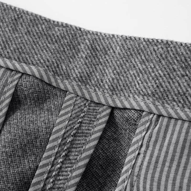 MONTAGUT Men's Thickened Wool Blend Business Casual Pants