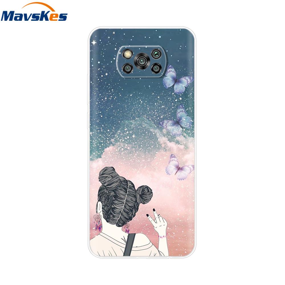 Pour Xiaomi POCO X3 Coque Pour Poco X3 Pro NFC Silicone Souple Arrière Pour Poco X3 POCOX3 X 3 NFC 6.67'' Fundas Coques Coque Pare-chocs