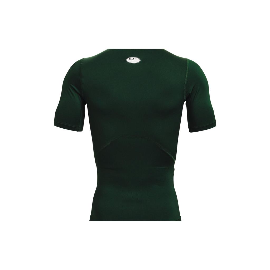 Under Armour Retro Letter Print Crew Neck Moisture Wicking Short Sleeve T-Shirt Men Green 1361518-301