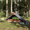 2 Person Camping Tent Gray Waterproof