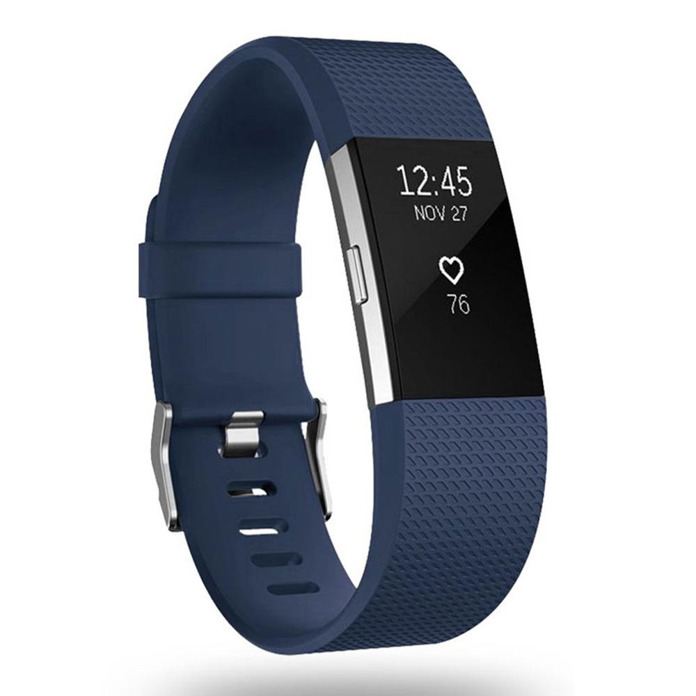 Fitbit Charge 2 Checkered Pattern TPE Sport Replacement Wristband Strap