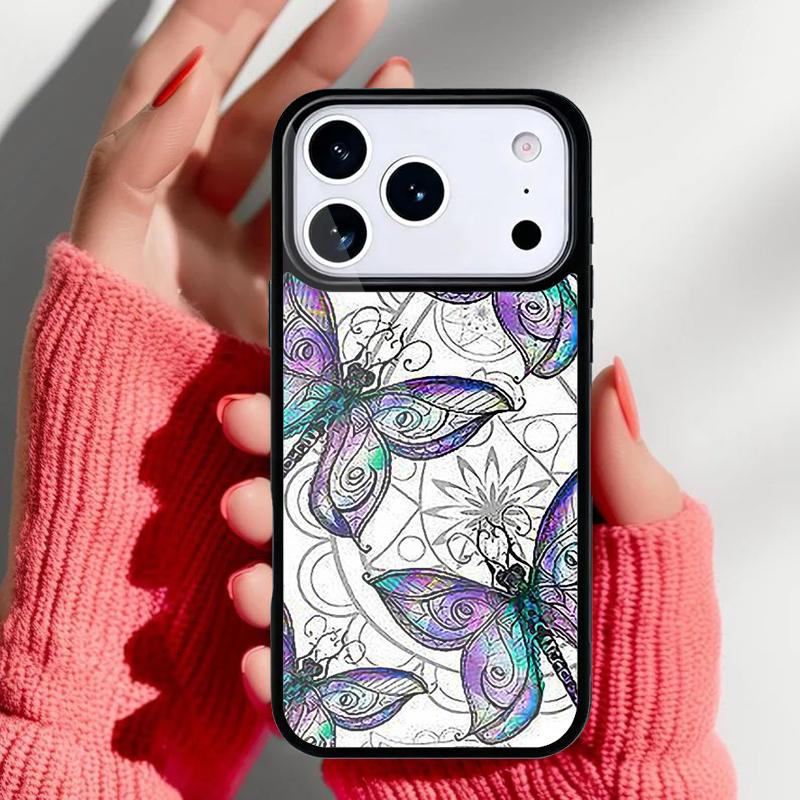 

Beautiful Butterfly Nature Wildlife Soft Phone Case for iPhone 17 16 15 14 13 Pro Max Back Cover for 12 11 Pro Coque iPhone 12