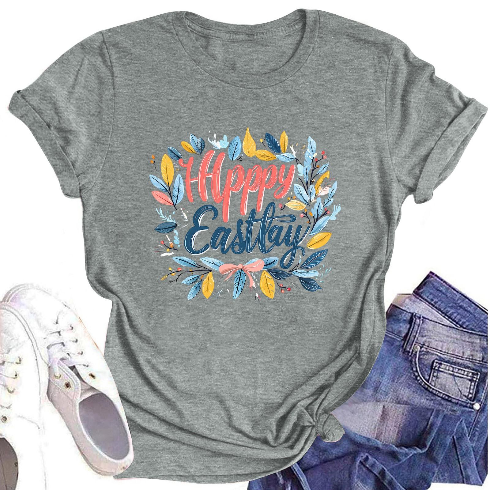 

Женский топ с круглым вырезом, повседневный принт, футболка с короткими рукавами S