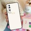 Personalised Pastel Initials Monogram Phone Case For Honor Magic 5 Pro 50 70 90 Lite 8X 9X X6 X7 X8 X9 X8a X7a X6a X9b X9a Cover