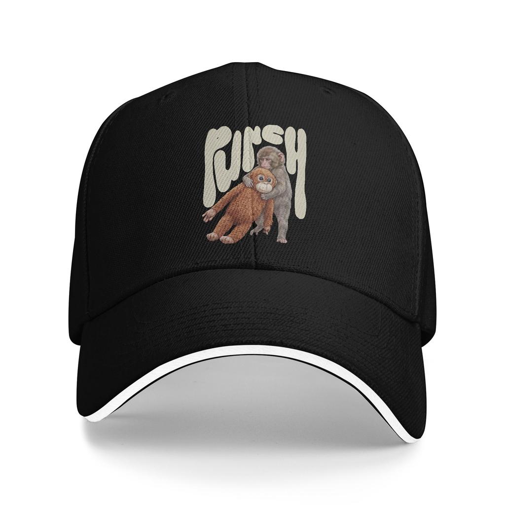 Unisexs WoUnisexs Punch the Monkey Cute Outdoor Hat Trucker Cap Casual Baseball Cap Sunscreen Sunshade