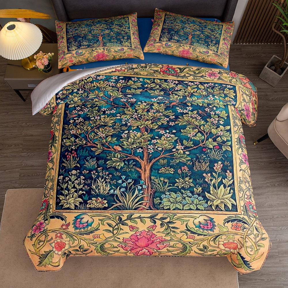 william morris nouveau The Strawberry Thieves Duvet Cover Set King Queen Double Full Twin Single Size Bed Linen Set