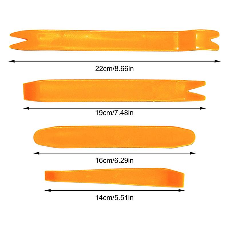 4pcs Plastic Auto Dismantle Tools Kit Car Radio Door Clip Panel Trim Dash Audio Removal Installer Pry Kit Refit Set Repair Tools