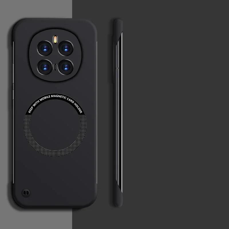 

Для Magsafe Магнитный чехол для телефона Honor Magic 7 Pro Безрамный Жесткий ПК Задняя крышка Беспроводные зарядные чехлы для Magic 7 Lite 7Pro Capa Magsafe Чехол For Magic 7 Pro