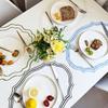 Placemat, Wrinkle-Resistant Embroidered Lace Table Mat, Heat-Resistant Non-Slip Washable Coaster Mat for Home Decor