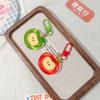 Fashion Cartoon Apple Red Green Cute Keychain for Women Lovely Apple Shape Bag Decorative Pendant Phone Key Chains Girls Gifts