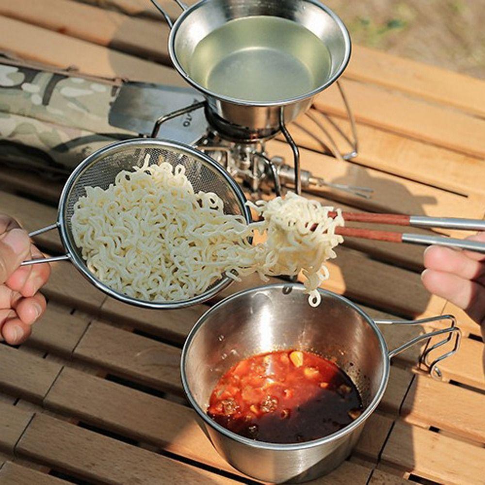 Strainer Cooking Utensils Outdoor Camping Net Bowl Strainer Outdoor Tableware Strainer Strainer Net