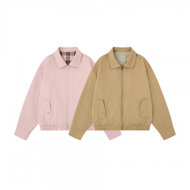 Unisex Herringbone Tweed Box Jacket 2026 Lightweight Windproof Cotton Outerwear Men Women
