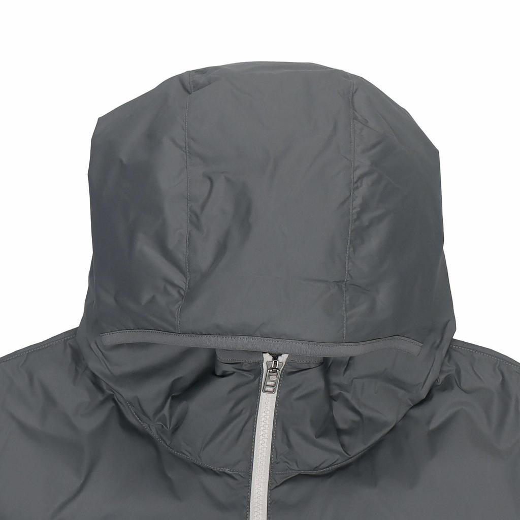 Nike Printed Logo Patchwork Hooded Down Jacket Men Outerwear Gray DV1132-084