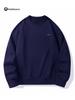 Lulu Men's Plus Velvet Round Neck Hoodie 2025 Autumn/Winter, Long Sleeve Couple Style Pullover.