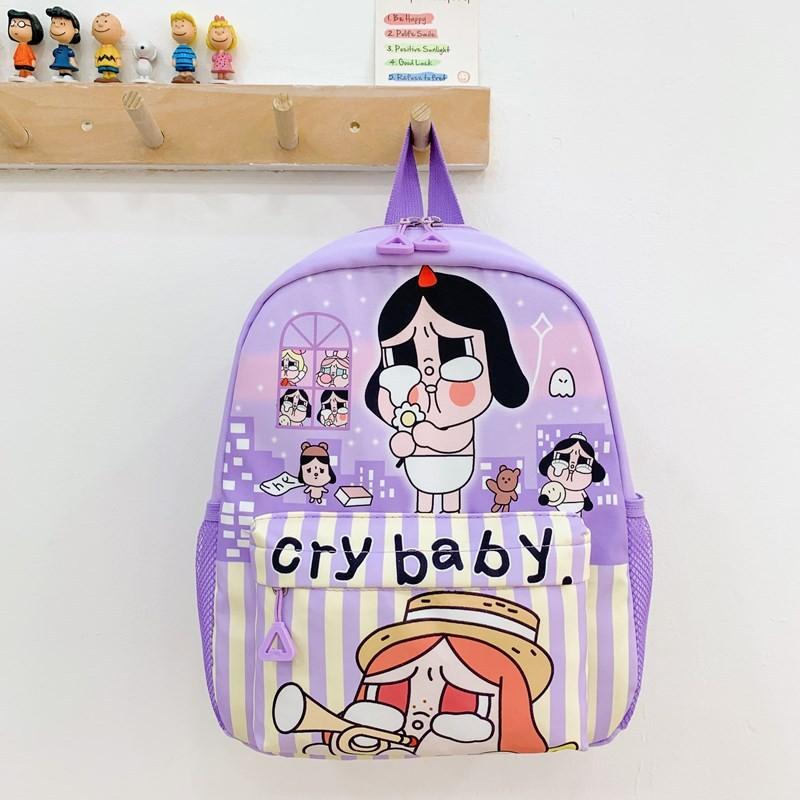 Cartoon Cry Baby Backpack Large Capacity Lightweight Backpack Backpack Student