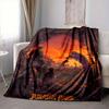 1pc Dinosaur, Adventure Blanket Lightweight Flannel Blanket Throw Blanket For Sofa, Bed, Travel, Camping, Livingroom, Office, Couch