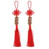 Chinese Knot Tassel Feng Shui Coin Pendant Wall Hanging Decor