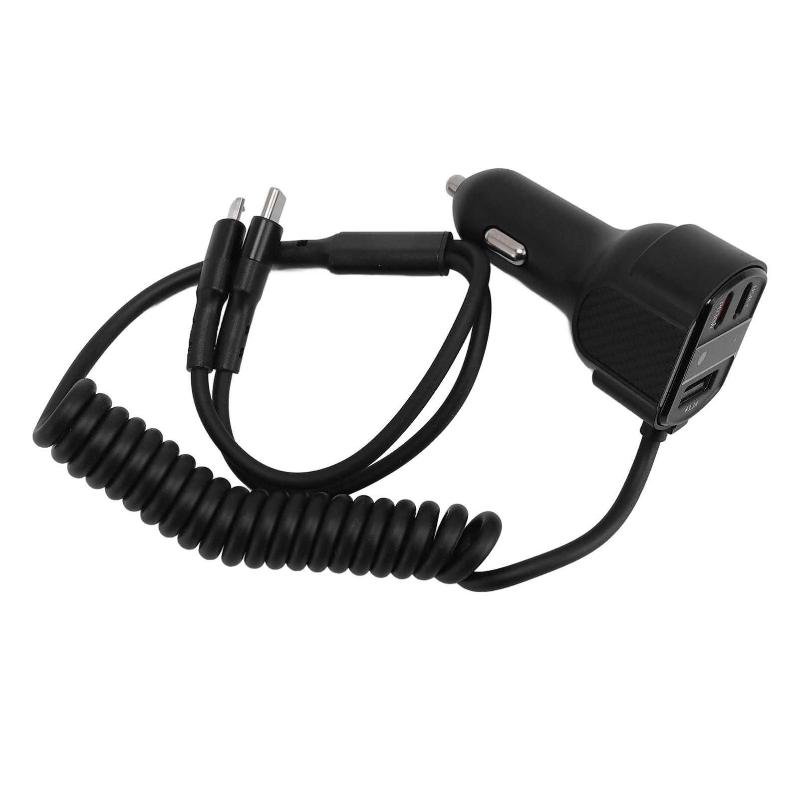 

Car Charger Adapter Micro USB Type C Fast Charging Multi Function 30W for Automobile