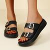 35-43 New Summer Casual Sandals for Women, Comfortable, Non-slip, Buckle, One-strap Sandals