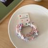 6Pcs Hair Ties Soft Woolen Woven Elastic Hair Bands Braided Design Ponytail Bun