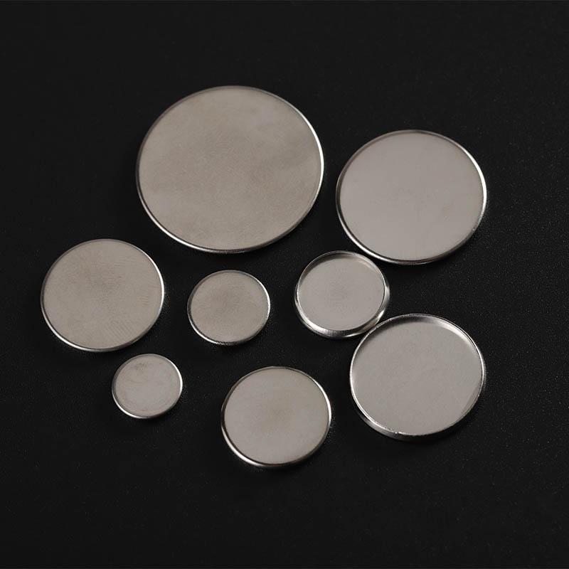 30pcs Stainless Steel Round Cameo Base Fit 6-30mm Blank Settings Cabochon Base Bezel Tray DIY Bracelet Necklace Jewelry Making