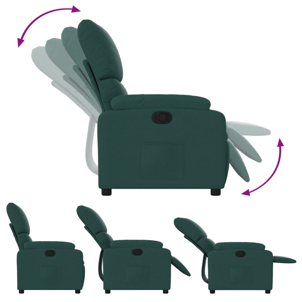 Relax Chair Dark Green Fabric