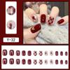Y1 Fake Nail Sticker Wearing Nail Finished Nail Piece Removable Blush Nail Girl Cat Eye Gradual Change Nail Patch