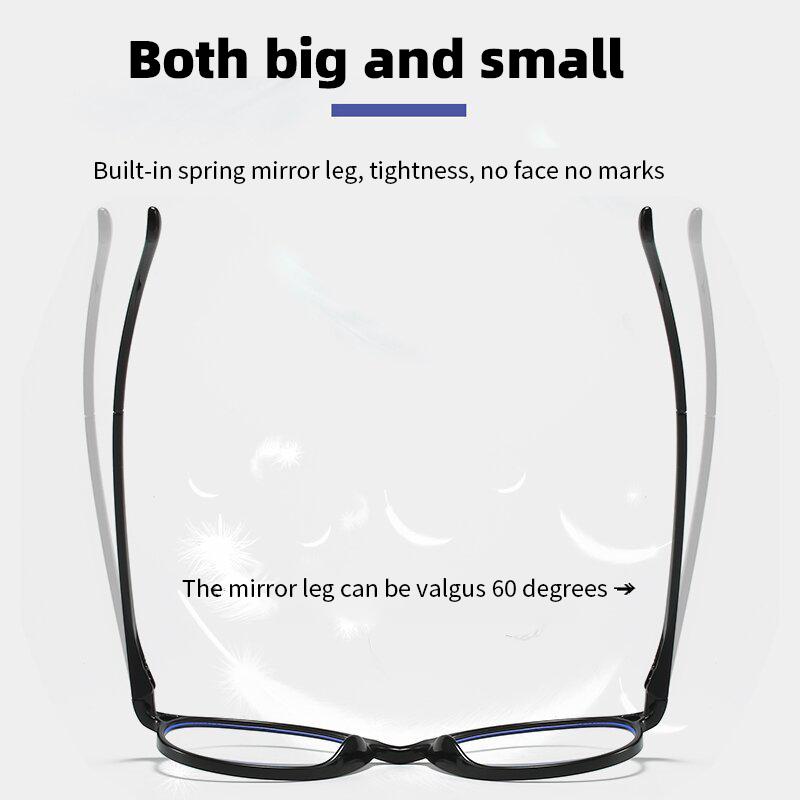 Reading Glasses Women Vintage Anti Blue Light Presbyopic Eyeglasses Round Full Frame Eyewear