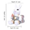 Flower Pot Ornament Spring Easter Decoration Sculpture Resin Container Bunny Figurine for Restaurant Office Yard Home Party