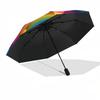 1PC Rainbow Spiral Automatic Folding Umbrella - Compact 8-Rib Design, Durable Plastic & Iron, Lightweight for Outdoor Daily Use, Festive Gift019