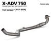 Honda XADV750 Titanium Alloy Exhaust Front Section (2017-2024)
