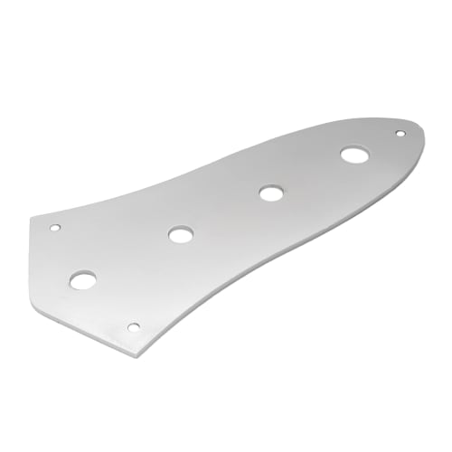 Musiclily JB Jazz Bass Control Plate, Compatible with Metric Pots, for Jazz Bass and Electric Basses, Chrome