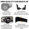 4PCS Mud Flaps for Ford Mustang MACH-E 2021-2025 Front Rear Mud Guards Splash Guards with Hardware Kit Car Accessories