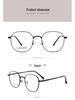 Danyang KO33010K Women's Polygon Retro Eyeglass Frame - Ultralight Non-Magnetic Titanium