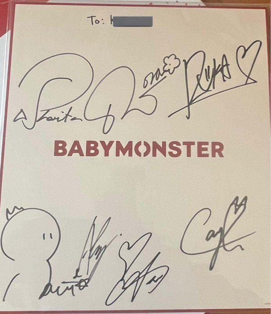 [USED] Babymonster autograph