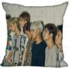 New KPOP GOT7 Pillow Case For Home Decorative Pillows Cover Invisible Zippered Throw PillowCases 45X45cm 0512