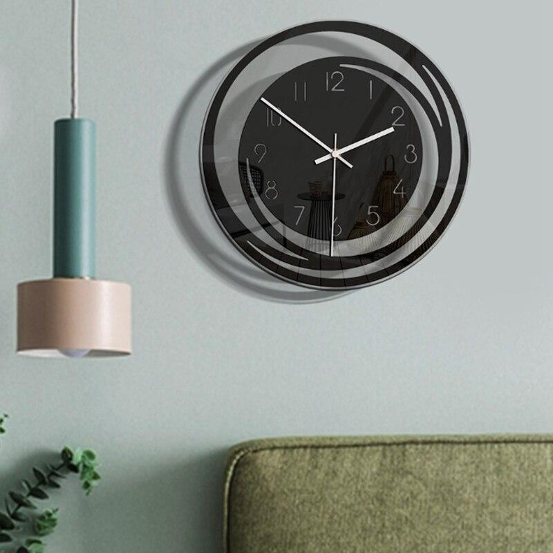 Simple Style Wall Clock Acrylic Living Room Home Decor Digital Clocks Modern Bedroom Ornament
