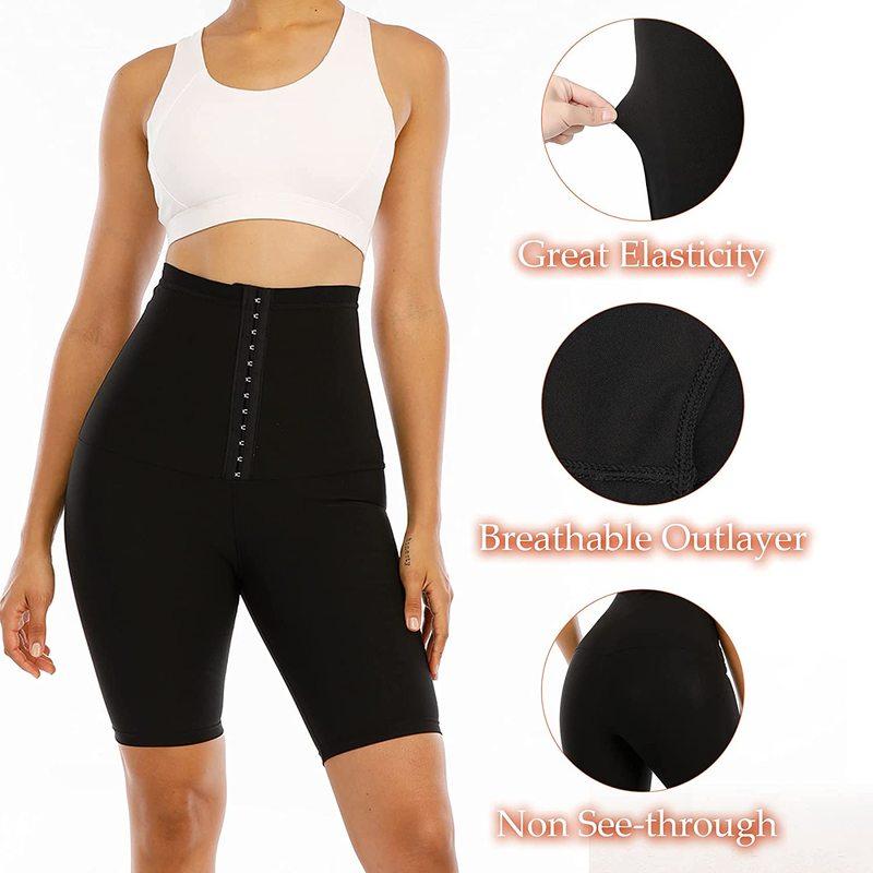 Women Sweat High Waist Sauna Short Pants Weight Loss Workout Fitness Body Shaper Slimming Shapewear Tummy Control Fat Burning Thermo Leggings
