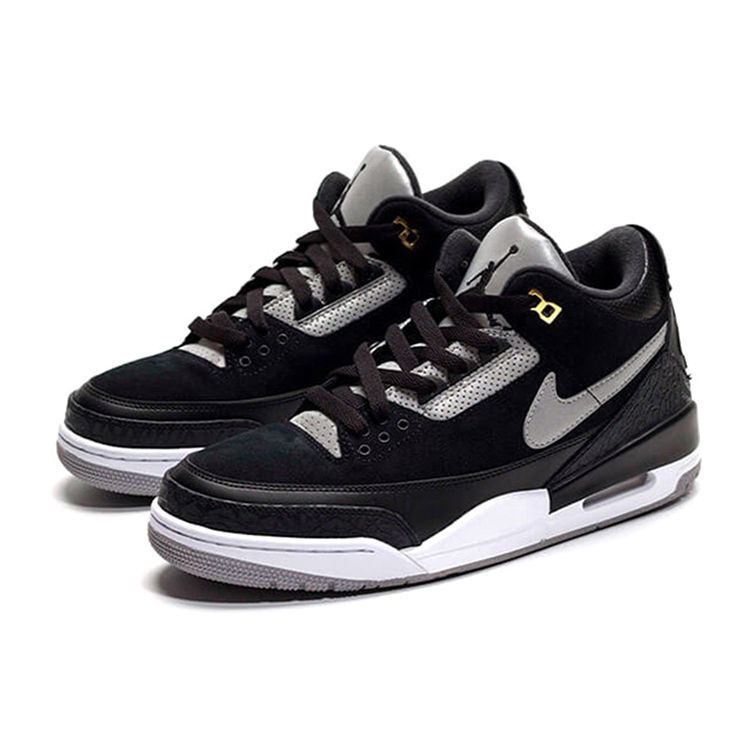 Air Jordan 3 Retro Tinker SP Black Cement Pánske tenisky Cementovo-sivá-Metalická-Zlatá CK4348-007
