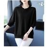 Autumn Winter Women 2025 New Sweater Fashionable Round Neck Base Shirt Middle-aged Mother Knitted Top