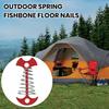 Outdoor Camping Nail Telescopic Spring Fish Bone Nail Aluminum Alloy Tent Nail Hiking Ground Pin Travel Tent Equipment Accessories