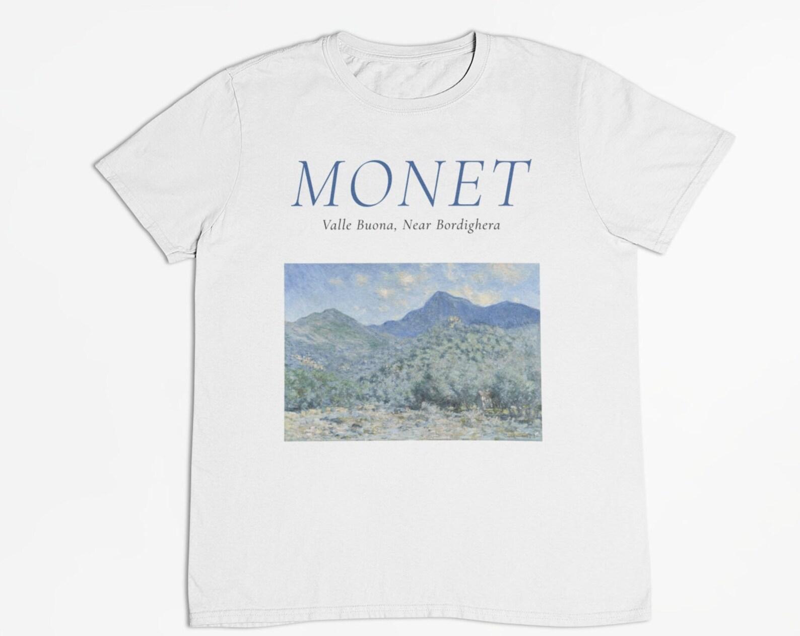 Claude Monet T-Shirt: Valle Buona Painting, Impressionism Art 3XL