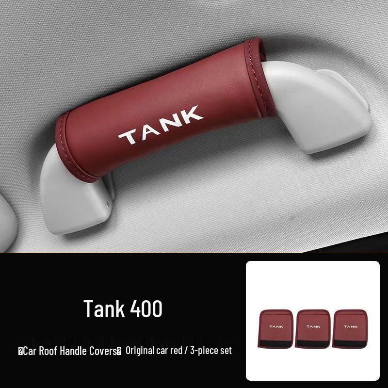 Tank 300/400/500 Leather Handle Protector and AB Pillar Cover for Passenger Seat Interior