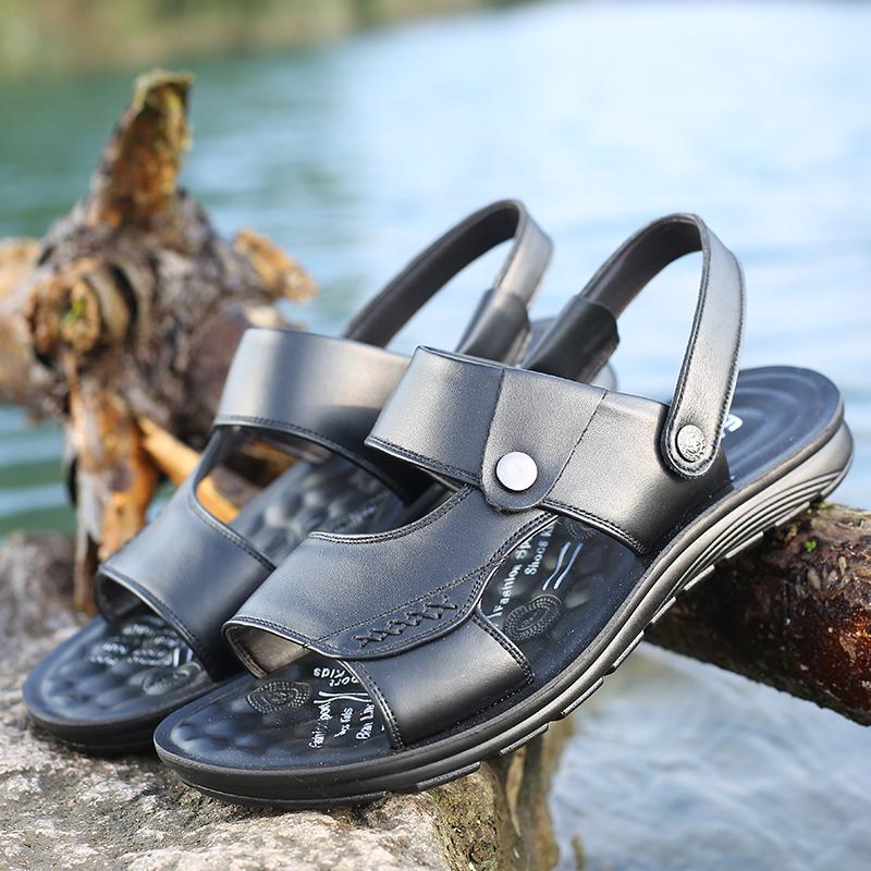Summer New Men Sandals European American Casual Lightweight  Comfortable Beach Shoes Outdoor Driving Travel Sandals Size 38-47
