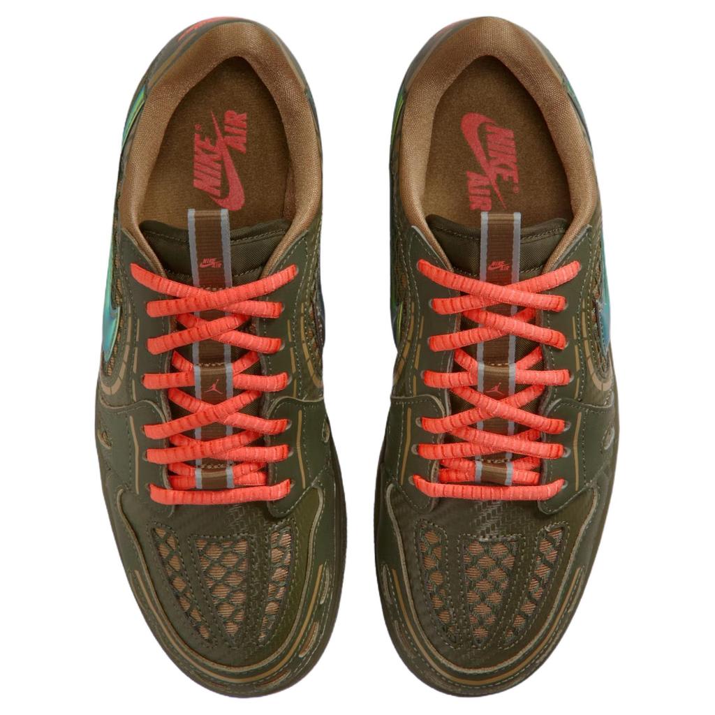 Jordan Air 1 MM V3 Bequeme Passform Niedrige Retro-Basketballschuhe Unisex Sneaker Olivgrün HQ2186-300