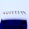 Koreanische Mode 3mm Harz Strass Ohrringe Set: 20 Paar glänzende Plastikohrringe für Damen