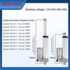 12V24V High Thrust Electric Push Rod Telescopic Rod Industrial Electric Lifting Rod DC Electric Motor Linear Actuator