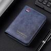 Men’s PU Leather Bifold Wallet Slim Card Holder Compact Billfold Wallet with Multiple Card Slots Cash Pocket Business Wallet